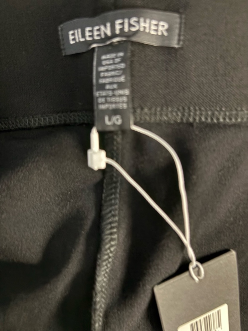 NWT $168 Eileen Fisher Washable Crepe Staight Leg Pant w/Yoke. Large - Picture 5 of 7